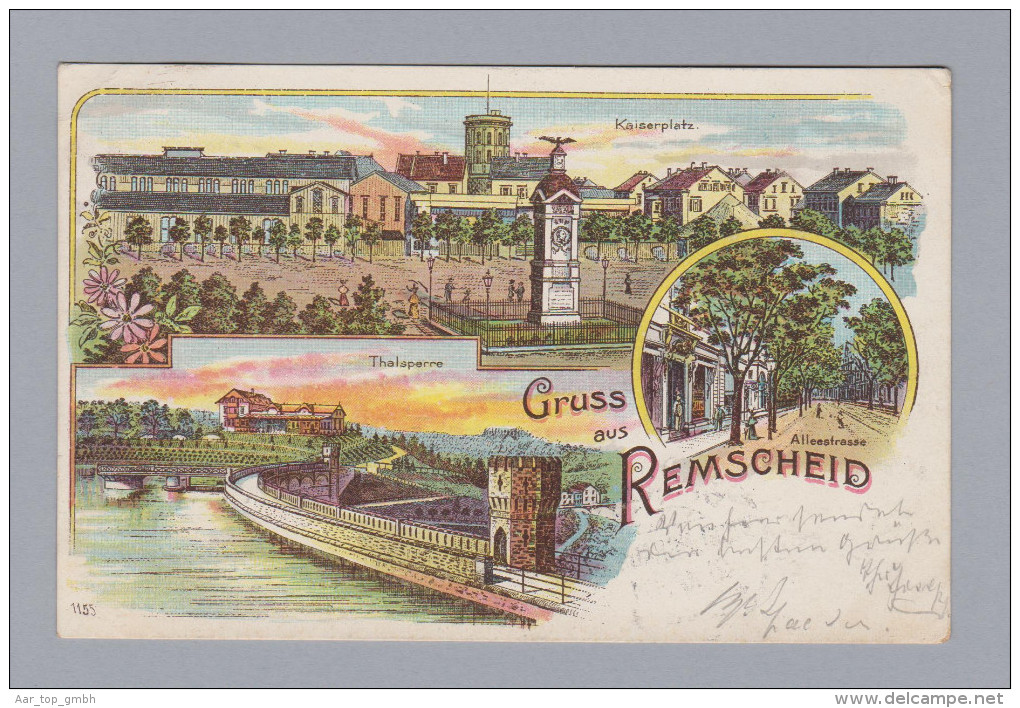 AK DE NO-WE REMSCHEID 1901-01-20 Cronenberg Litho#1155 - Remscheid