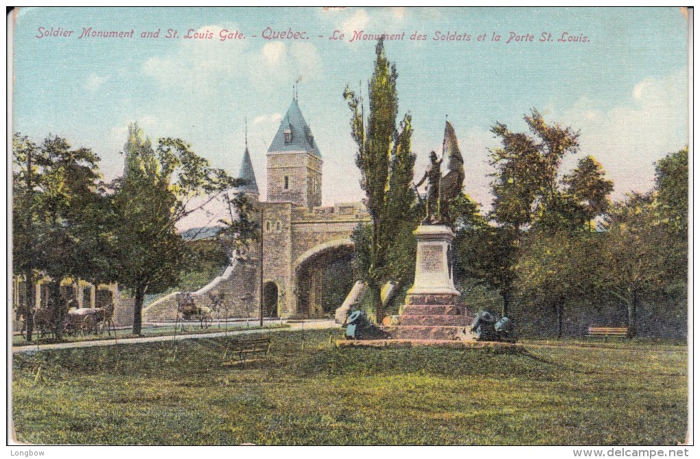 Soldier Monument And St.Louis Gate Quebec - Québec - La Citadelle