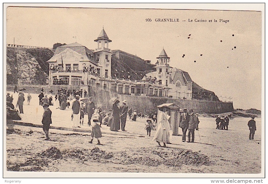 GRANVILLE .... LE  CASINO  ET  LA  PLAGE - Granville