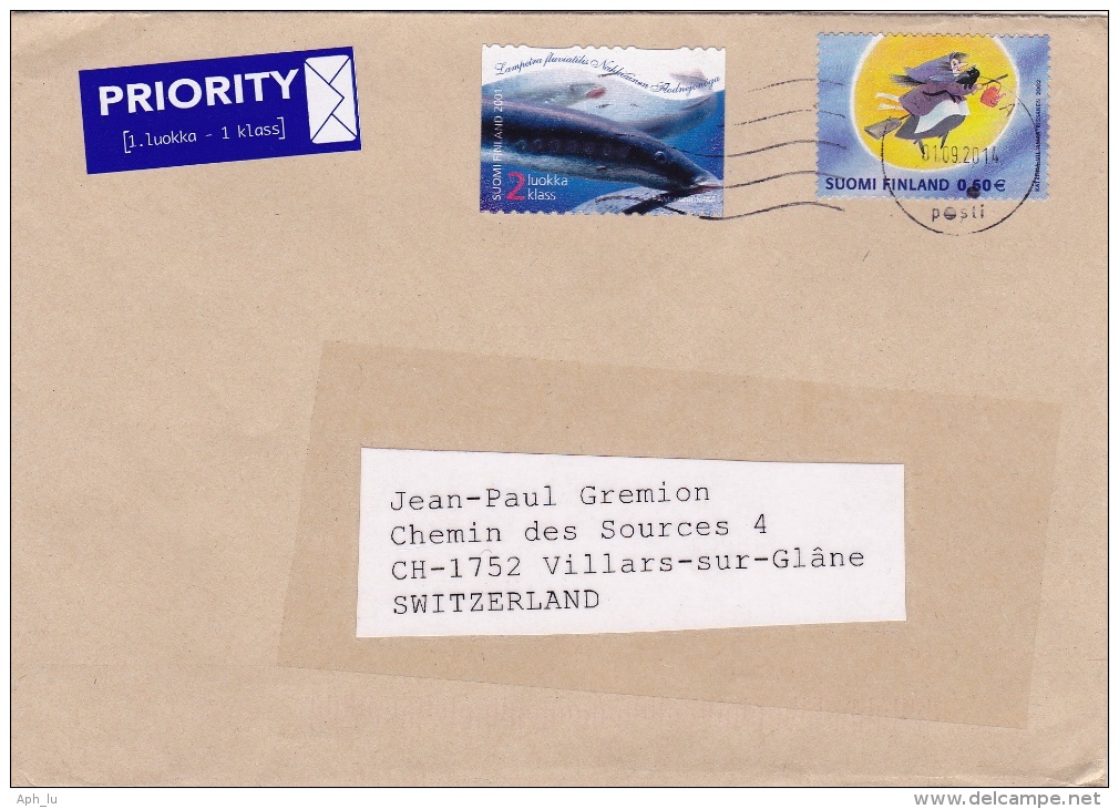 Brief 2014 In Die Schweiz (n144) - Storia Postale