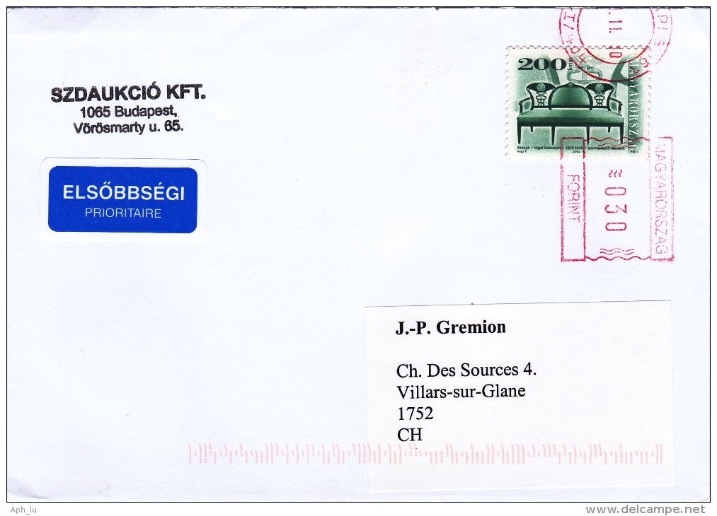 Brief 2011 In Die Schweiz (n150) - Lettere