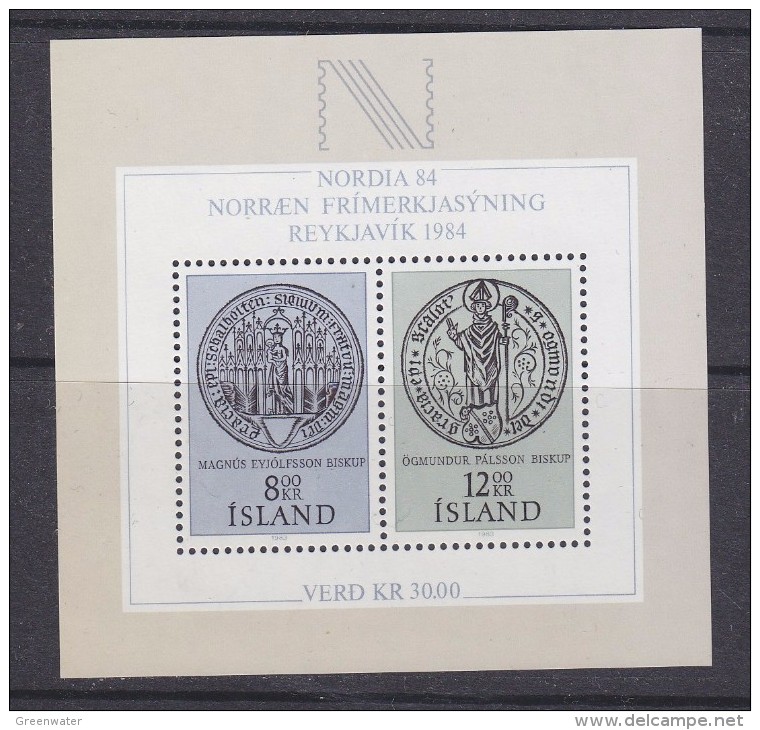 Iceland 1983 Nordia M/s ** Mnh (30665B) - Blocks & Sheetlets