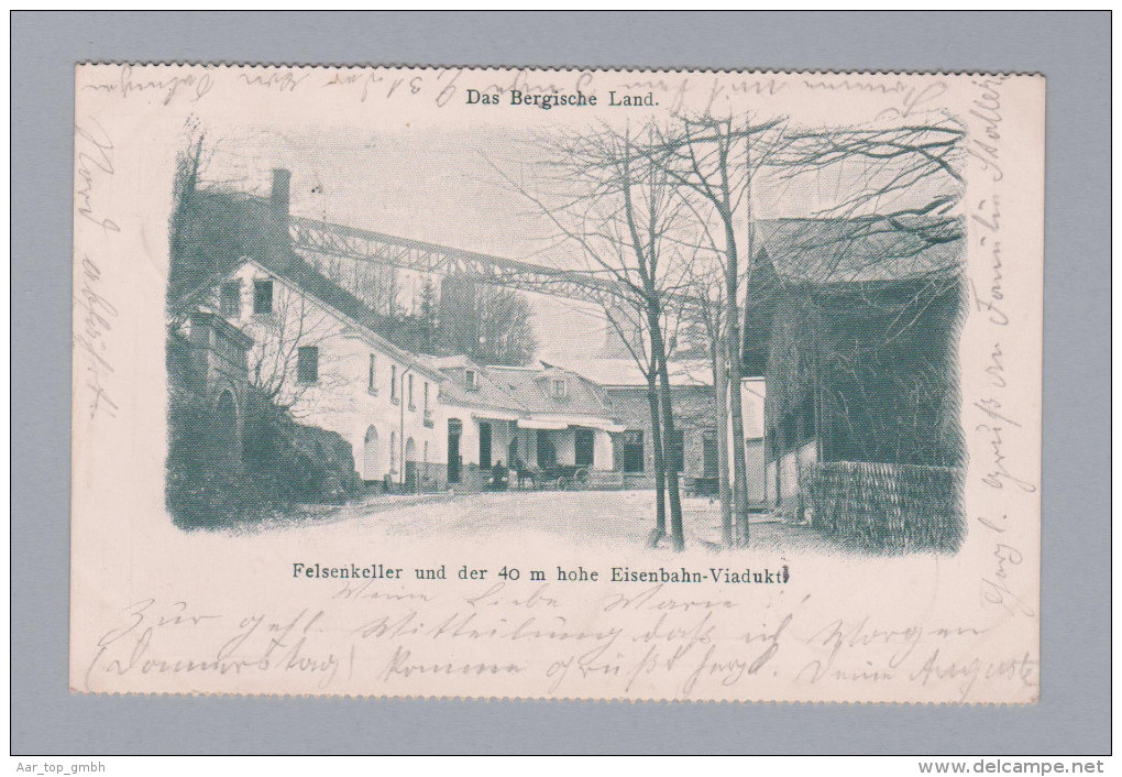AK DE NO-WE SOLINGEN 1899-09-13 Felsenkeller Und Eisenbahnviadukt - Solingen