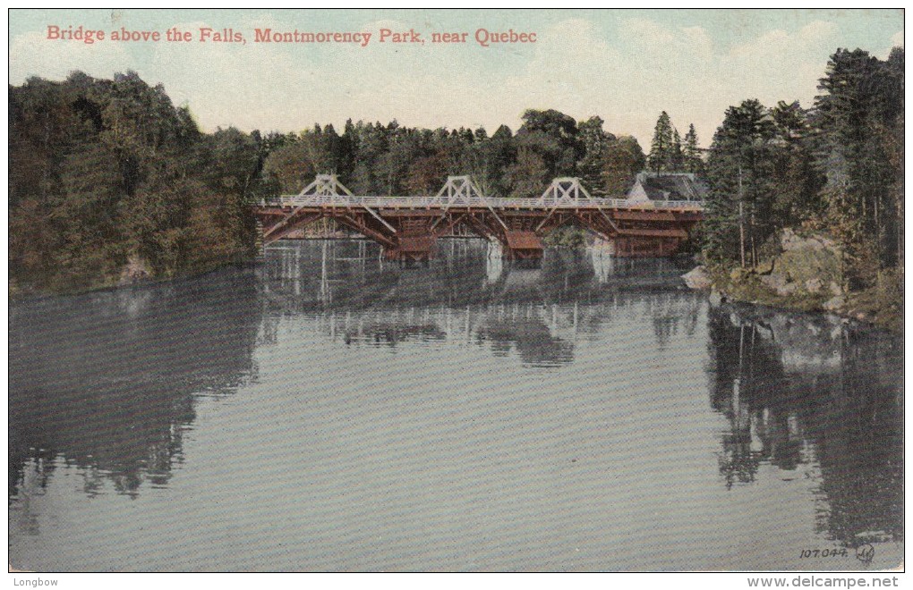 Bridge Above The Falls Montmorency Park - Chutes Montmorency