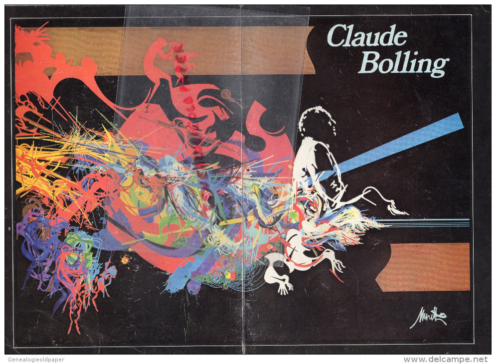 87 - LIMOGES - PROGRAMME MUSIQUE JAZZ- CLAUDE BOLLING - AU GRAND THEATRE - 14 NOVEMBRE 1985 - Programas