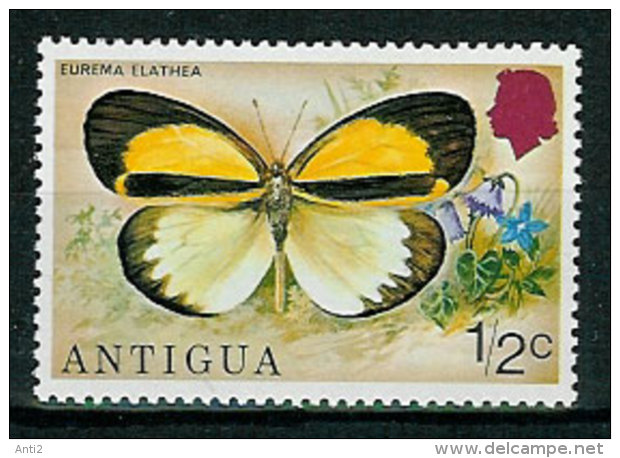 Antigua  1975 Butterfly Eurema Elathea Mi 381,   MNH(**) - 1960-1981 Ministerial Government