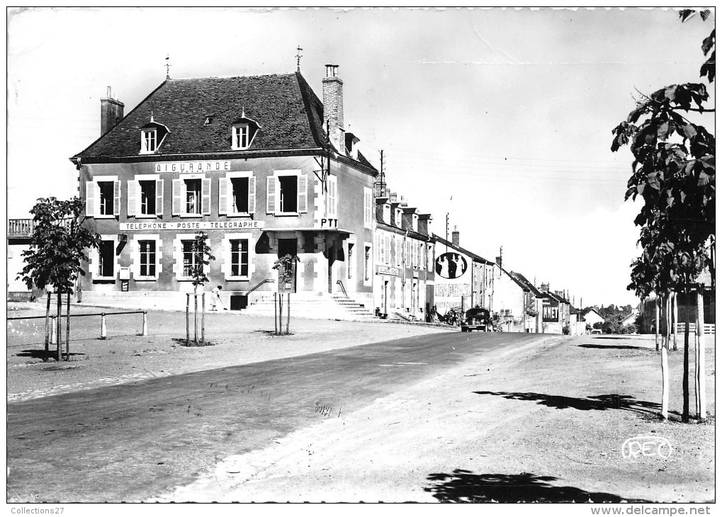 36-AIGURANDE- LA POSTE ET LE CHAMP DE FOIRE - Autres & Non Classés