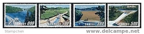 Taiwan 1964 Shihmen Reservoir Stamps Irrigation Dam Hydraulic Power Scenery - Ungebraucht