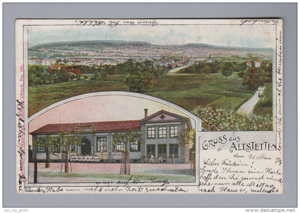 AK ZH ALTSTETTEN 1904-05-31 Altstetten Litho AK Handlung #641 - Altstetten