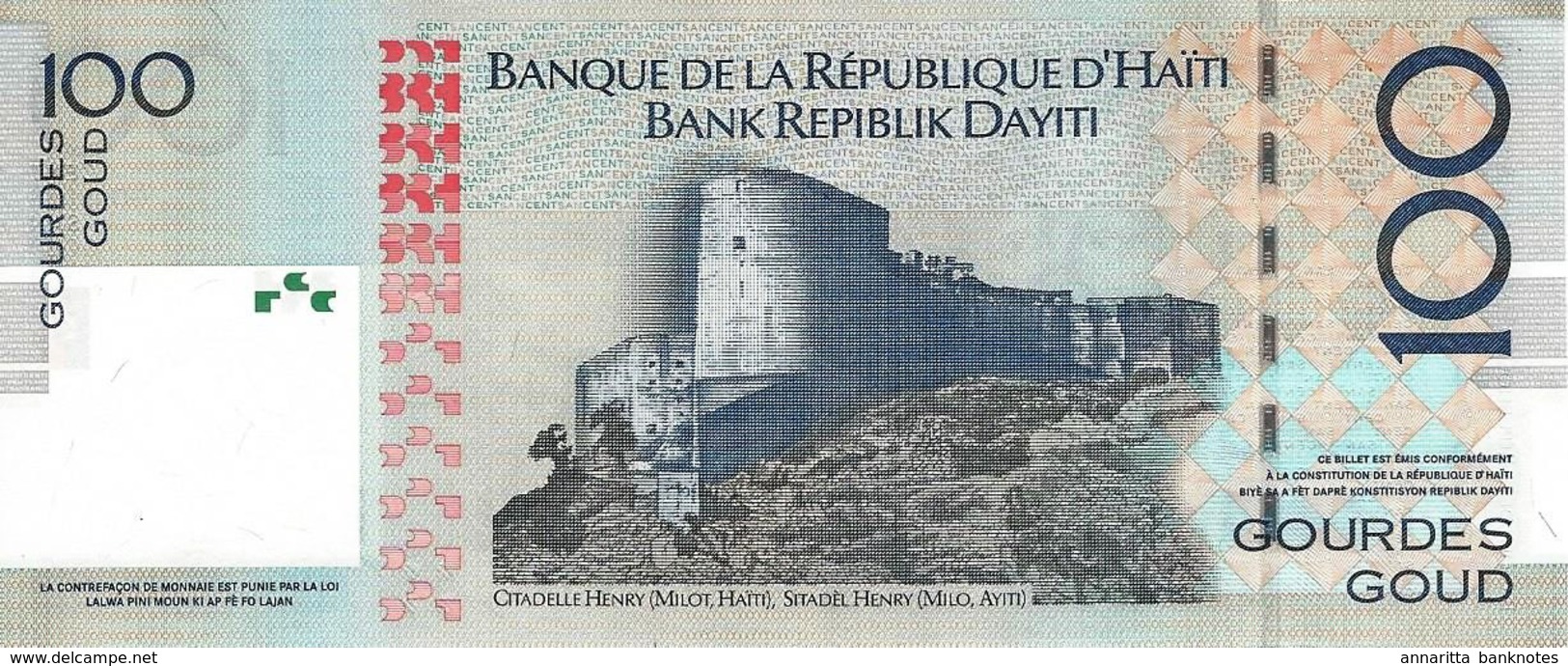 HAITI 100 GOURDES 2004 P-275a UNC PREFIX A [HT848a ] - Haïti