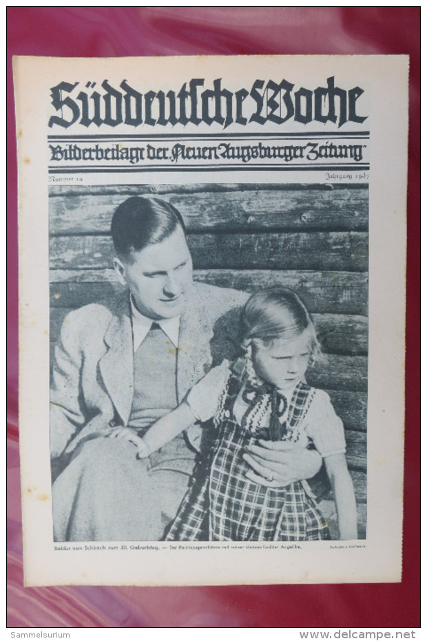 "Süddeutsche Woche" Bilderbeilage der Neuen Augsburger Zeitung, Ausgaben 8/1937 bis 52/1937