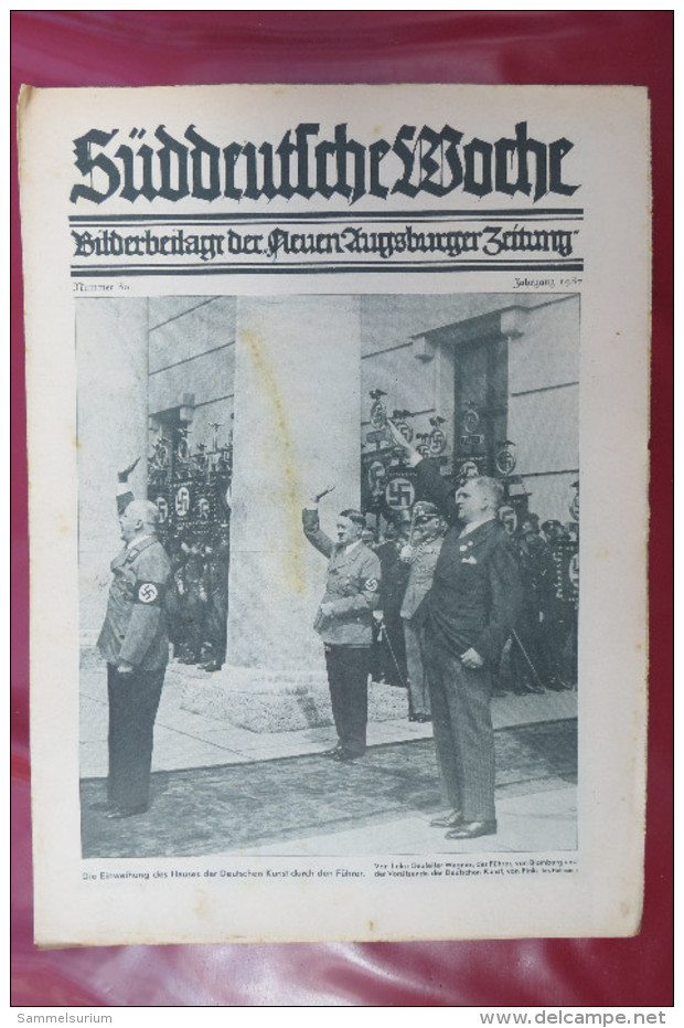 "Süddeutsche Woche" Bilderbeilage der Neuen Augsburger Zeitung, Ausgaben 8/1937 bis 52/1937