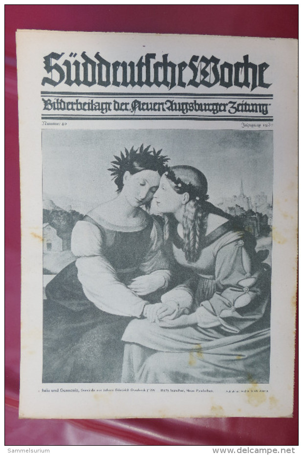 "Süddeutsche Woche" Bilderbeilage der Neuen Augsburger Zeitung, Ausgaben 8/1937 bis 52/1937