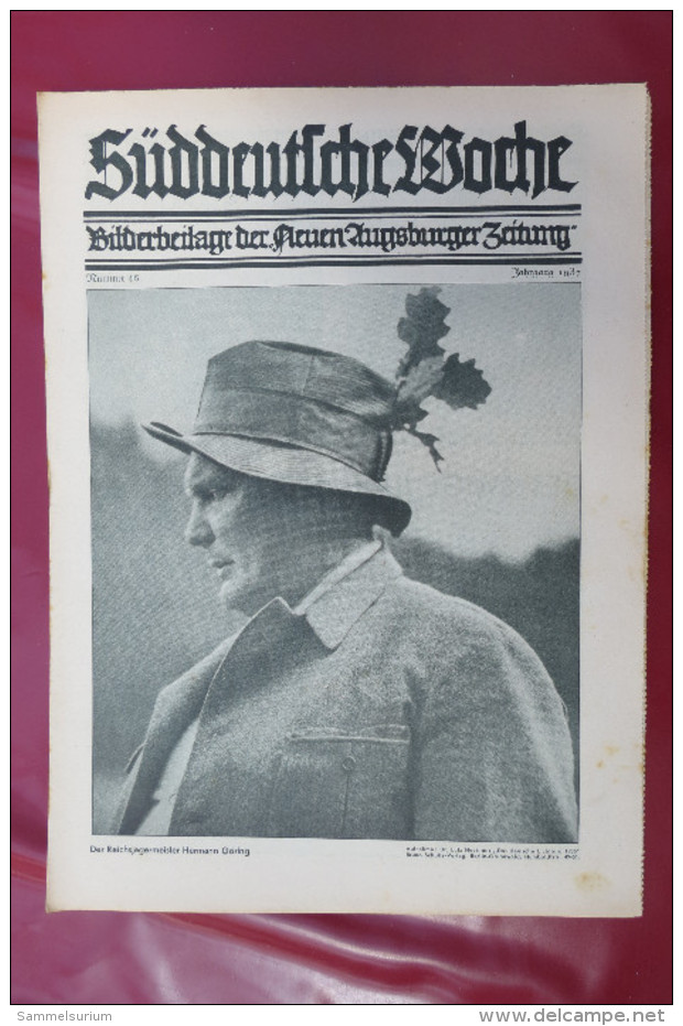 "Süddeutsche Woche" Bilderbeilage der Neuen Augsburger Zeitung, Ausgaben 8/1937 bis 52/1937