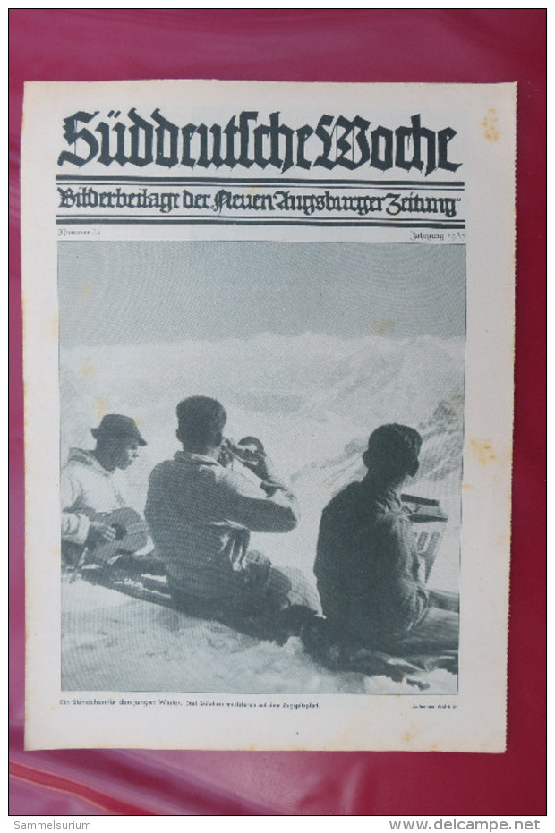 "Süddeutsche Woche" Bilderbeilage der Neuen Augsburger Zeitung, Ausgaben 8/1937 bis 52/1937