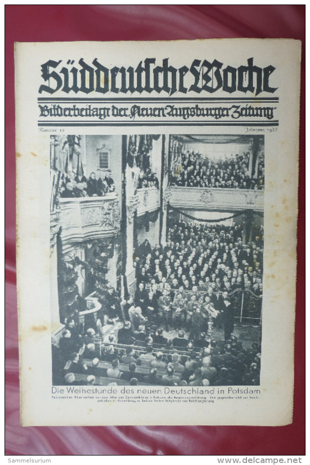 "Süddeutsche Woche" Bilderbeilage der Neuen Augsburger Zeitung, Ausgaben 3/1933 bis 52/1933 Inklusive Sonderbeilage