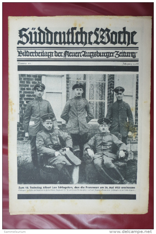 "Süddeutsche Woche" Bilderbeilage der Neuen Augsburger Zeitung, Ausgaben 3/1933 bis 52/1933 Inklusive Sonderbeilage