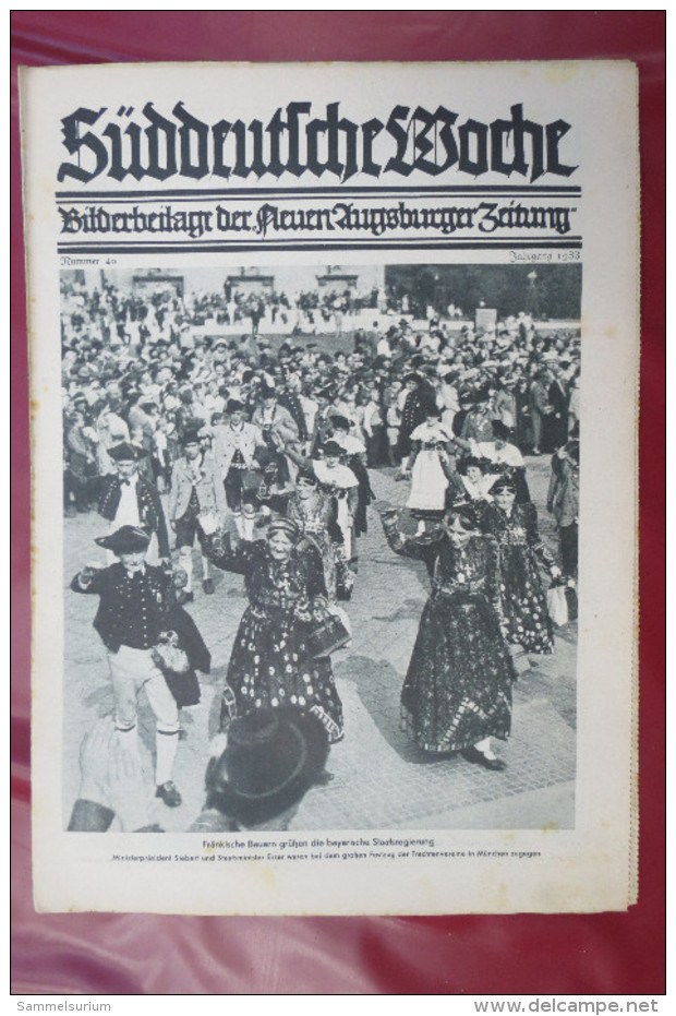 "Süddeutsche Woche" Bilderbeilage der Neuen Augsburger Zeitung, Ausgaben 3/1933 bis 52/1933 Inklusive Sonderbeilage