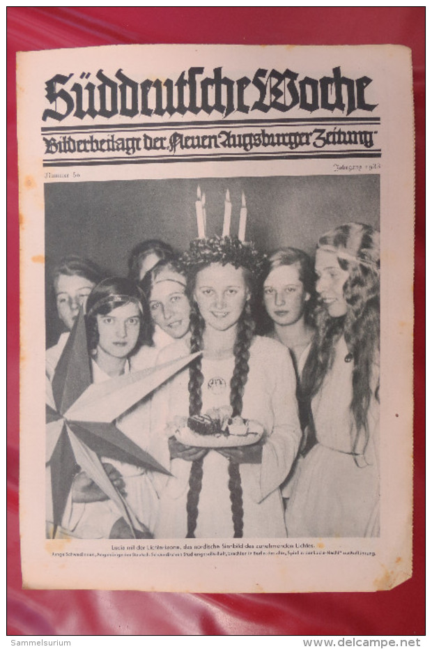 "Süddeutsche Woche" Bilderbeilage der Neuen Augsburger Zeitung, Ausgaben 3/1933 bis 52/1933 Inklusive Sonderbeilage