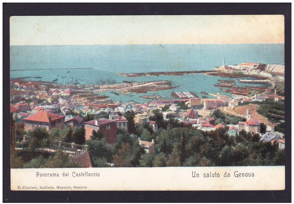 Old Card Of Castellaccio,Genoa,Genova, Liguria, Italy,N37. - Genova (Genoa)