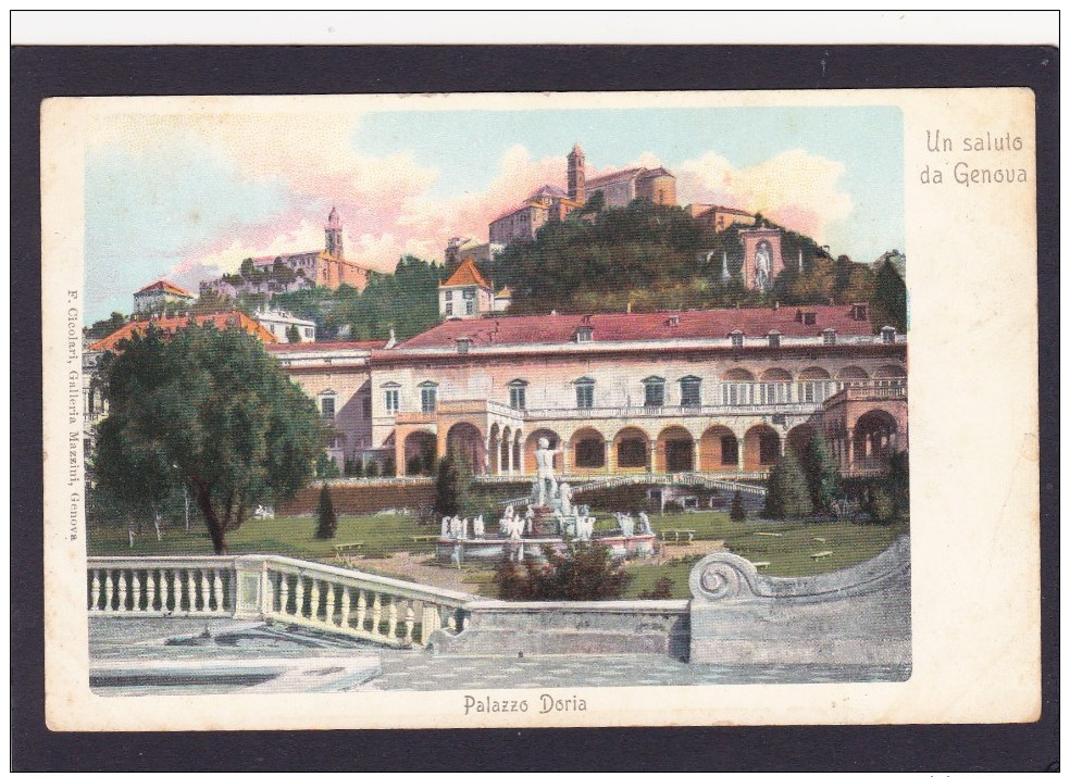 Old Card Of Palazzo Doria,Genoa,Genova, Liguria, Italy,N37. - Genova (Genoa)
