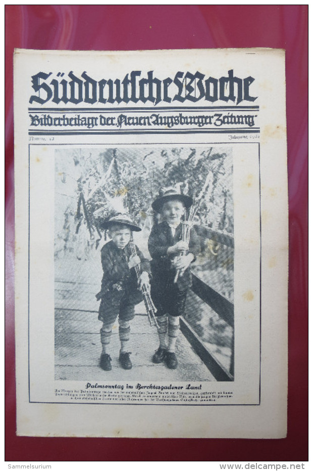 "Süddeutsche Woche" Bilderbeilage der Neuen Augsburger Zeitung, Ausgaben 1/1931 bis 37/1931 und 39/1931 bis 52/1931