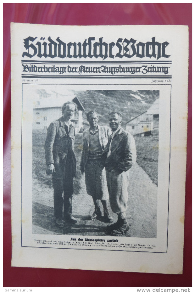 "Süddeutsche Woche" Bilderbeilage der Neuen Augsburger Zeitung, Ausgaben 1/1931 bis 37/1931 und 39/1931 bis 52/1931