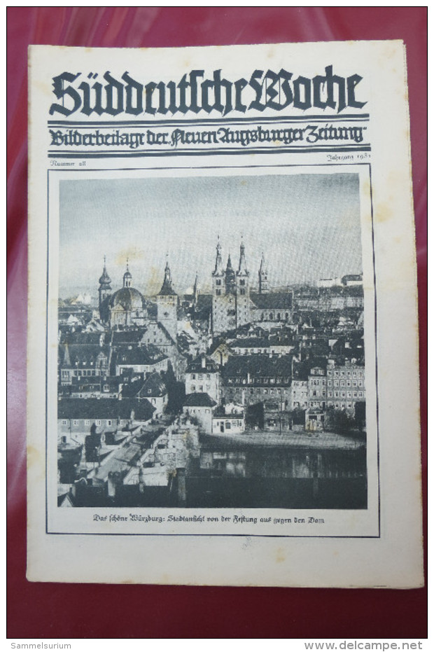 "Süddeutsche Woche" Bilderbeilage der Neuen Augsburger Zeitung, Ausgaben 1/1931 bis 37/1931 und 39/1931 bis 52/1931