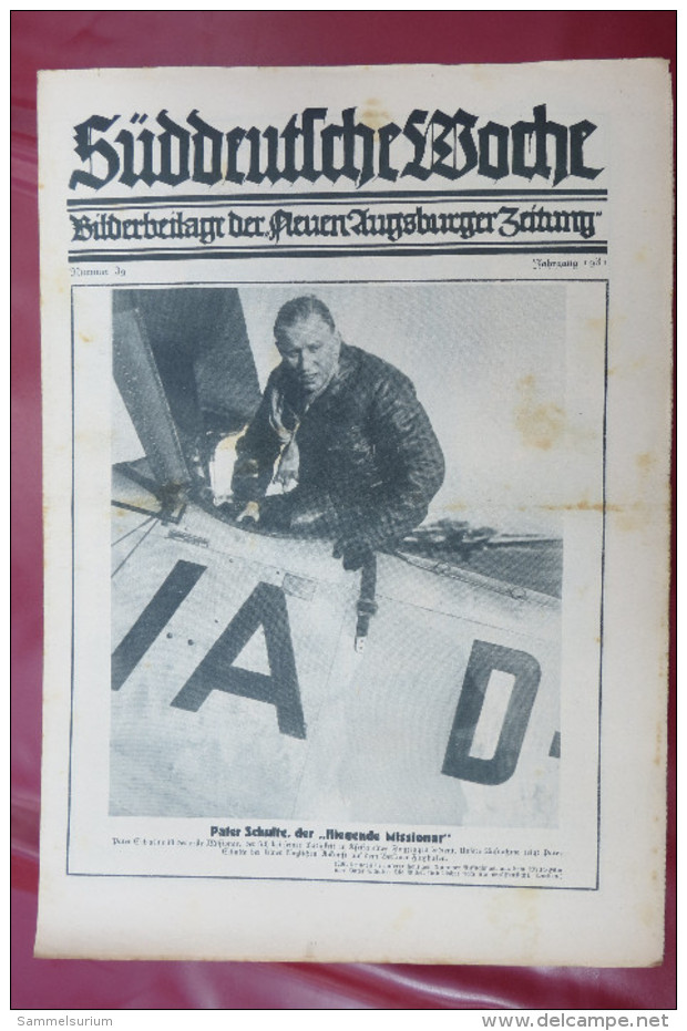 "Süddeutsche Woche" Bilderbeilage der Neuen Augsburger Zeitung, Ausgaben 1/1931 bis 37/1931 und 39/1931 bis 52/1931