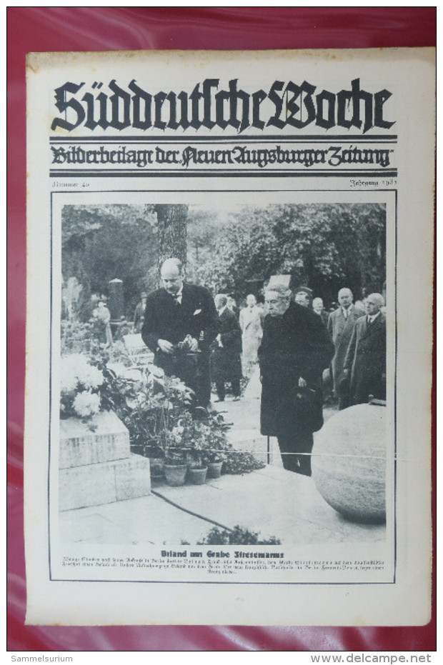 "Süddeutsche Woche" Bilderbeilage der Neuen Augsburger Zeitung, Ausgaben 1/1931 bis 37/1931 und 39/1931 bis 52/1931