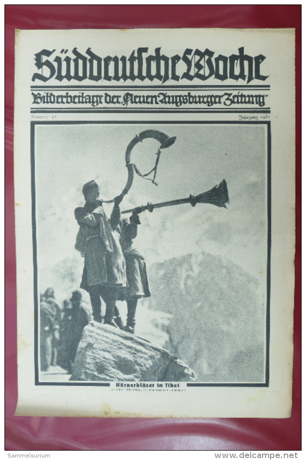 "Süddeutsche Woche" Bilderbeilage der Neuen Augsburger Zeitung, Ausgaben 1/1931 bis 37/1931 und 39/1931 bis 52/1931