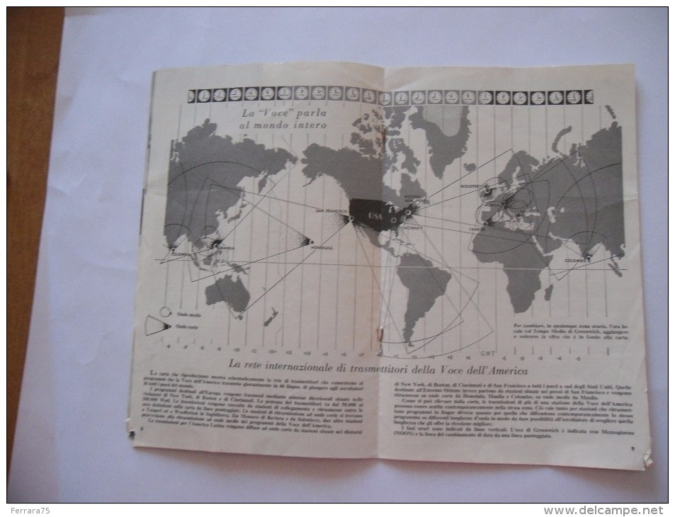 RIVISTA LA VOCE DELL'AMERICA 1952 PROGRAMMI RADIO IN ITALIANO - Scientific Texts