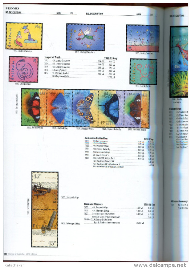 385588168 STAMPS OF AUSTRALIA 12 TH EDITION GEWICHT WEIGHT 600 GRAM - Autres & Non Classés