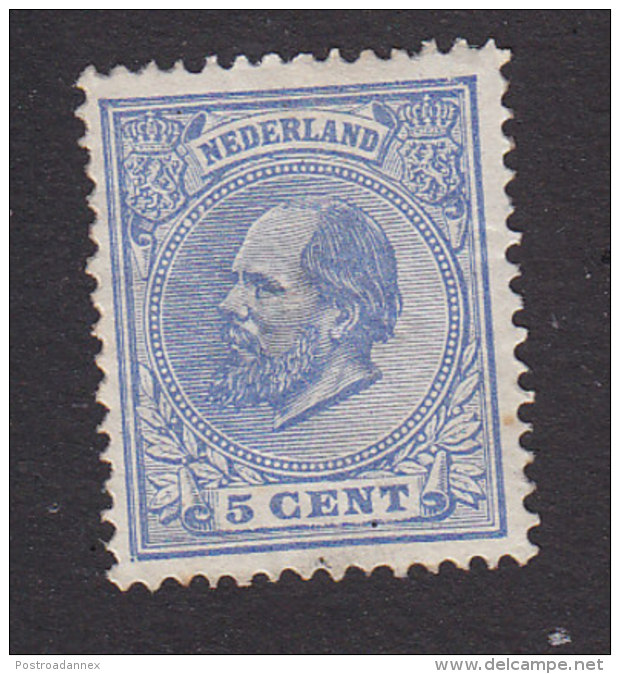 Netherlands, Scott #23a, Mint Hinged, King William III, Issued 1872 - Unused Stamps