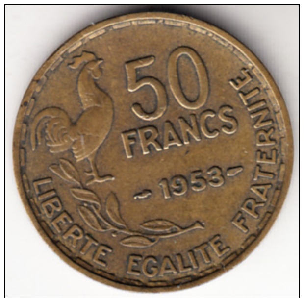 FRANCIA 1953  50 FRANCOS TIPO GRABADOR GUIRAUD  EBC . CN4545 - Otros & Sin Clasificación