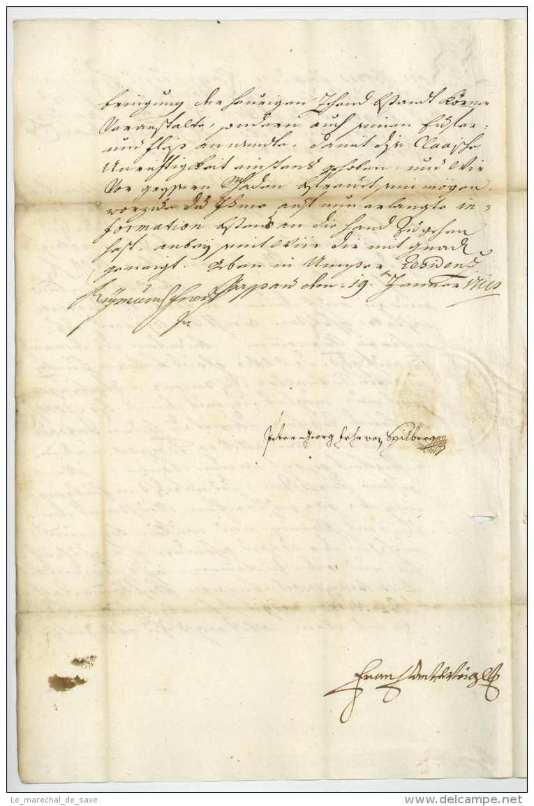 RABATTA, Raymund Ferdinand Von (1669-1722). Bischof Von Passau Ab 1713. - Brief Nach Königstettin 1718 - Historical Documents