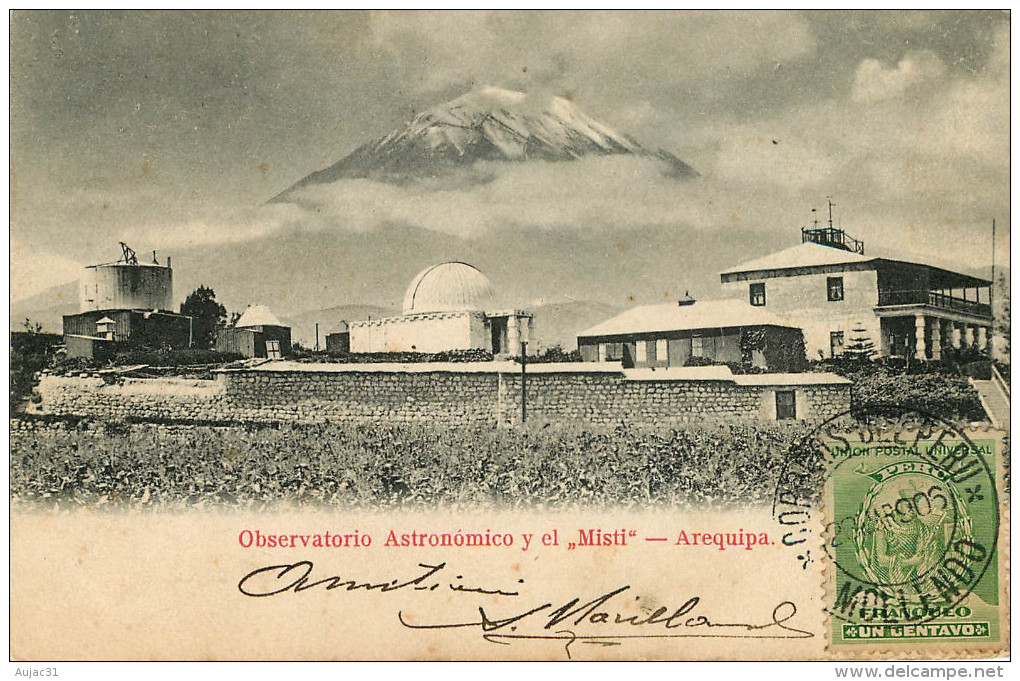 Pérou - Peru - Astronomie - Observatoire - Observatorio Astronomico Y El Misti - Arequipa - 2 Scans - état - Pérou