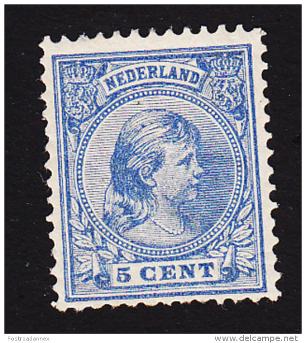 Netherlands, Scott #41, Mint Hinged, Princess Wilhemina, Issued 1891 - Unused Stamps