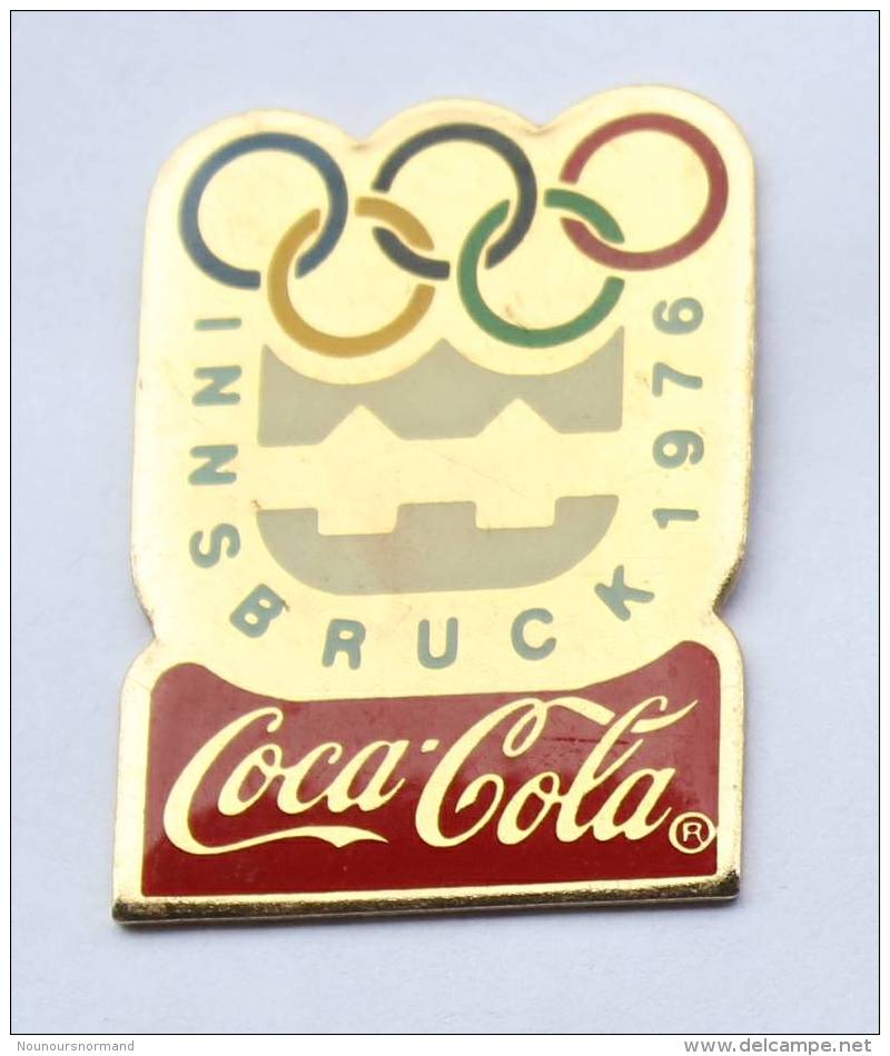 Pin´s COCA COLA - J.O D'hiver INNSBRUCK 1976  - Anneaux Olympiques - F687 - Coca-Cola