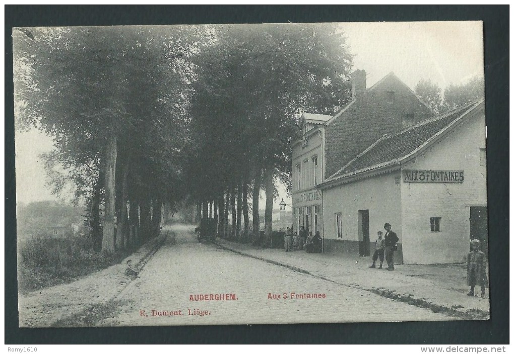 Auderghem. Aux 3 Fontaines. Belle Carte Animée, Attelage. Ed. E. Dumont.  2 Scans. - Auderghem - Oudergem