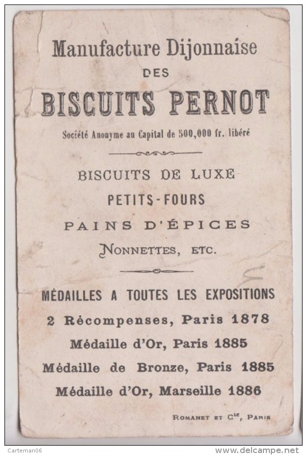 Chromo - Biscuits Pernot - ça Commence Bien (patinage, Patin à Glace) - Pernot