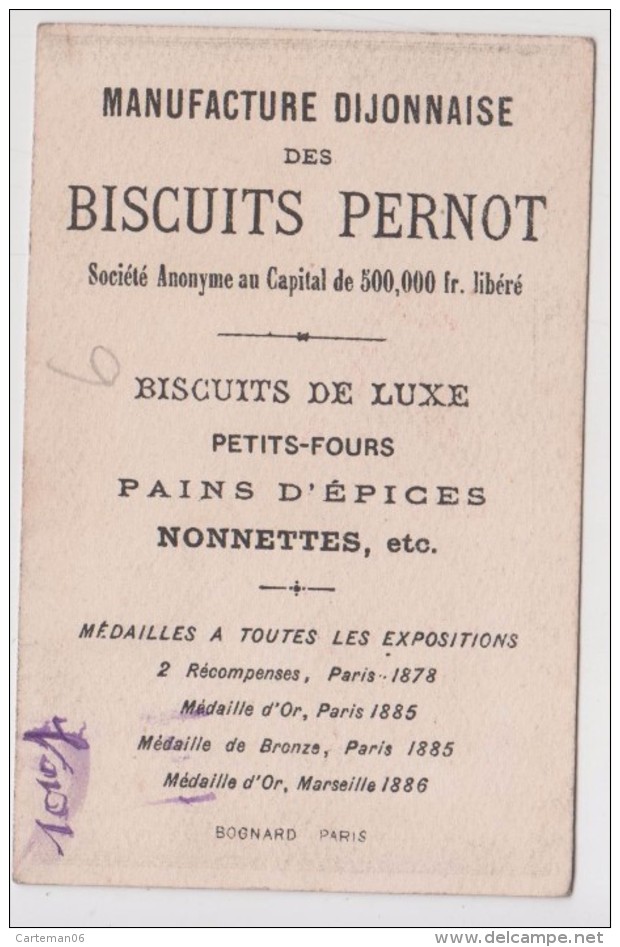 Chromo - Biscuits Pernot - Le Retour De La Guerre - Moyen Age - Pernot