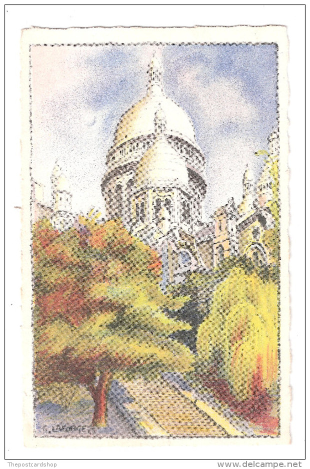 Dép 75 - Paris - Arrondissement 18 - Montmartre - Sacré Coeur - Illustrateurs - Aquarelle G. Laforge -RF11080- Bon état - Distretto: 18