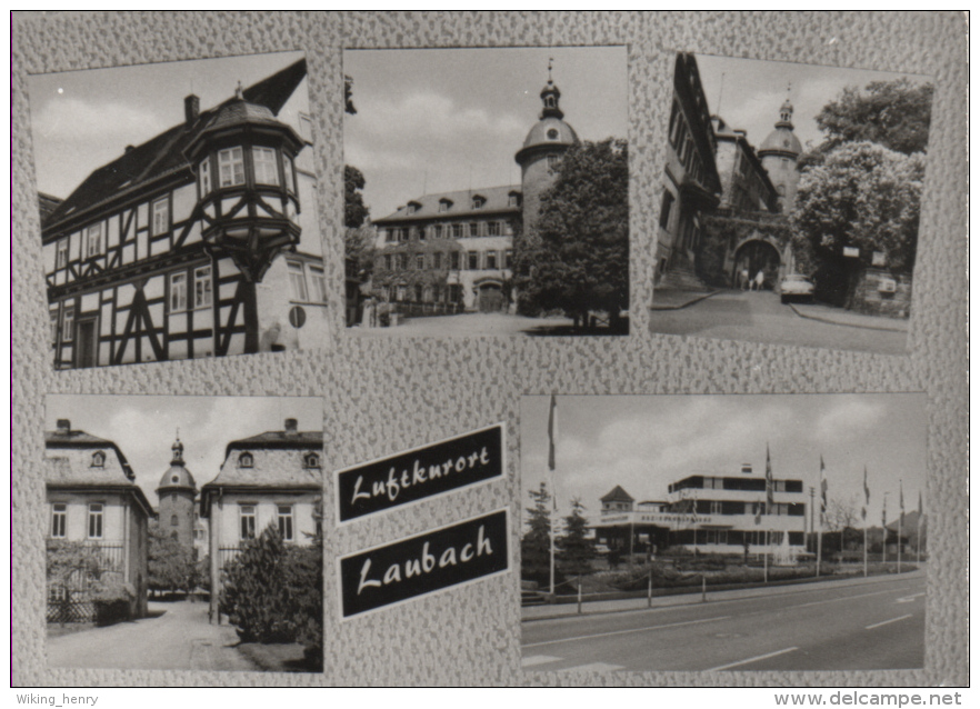 Laubach - S/w Mehrbildkarte 2 - Laubach