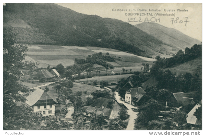 DE ELZACH / Gasthaus Zum Rössle, Inhaber Gustav  Pleuler Oberprechtal, Wittembach / - Elzach