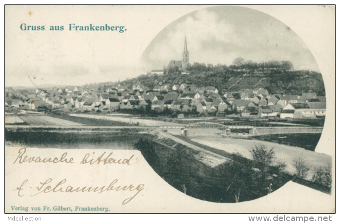 DE FRANKENBERG / Totalansicht / - Frankenberg (Eder)