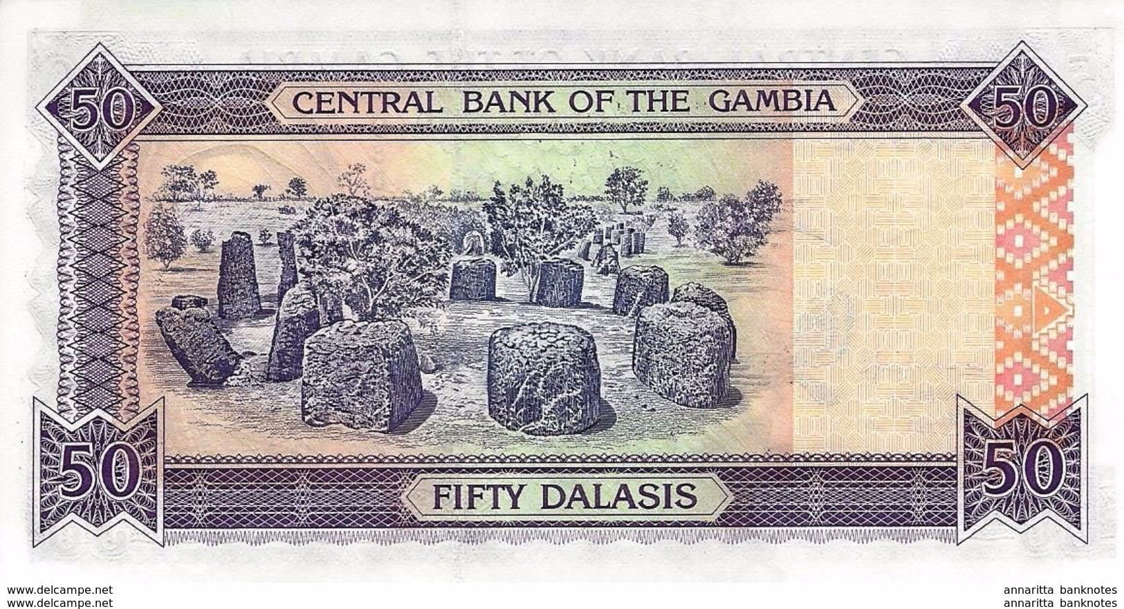 GAMBIA 50 DALASIS ND (2001) P-23 UNC [GM220a] - Gambia