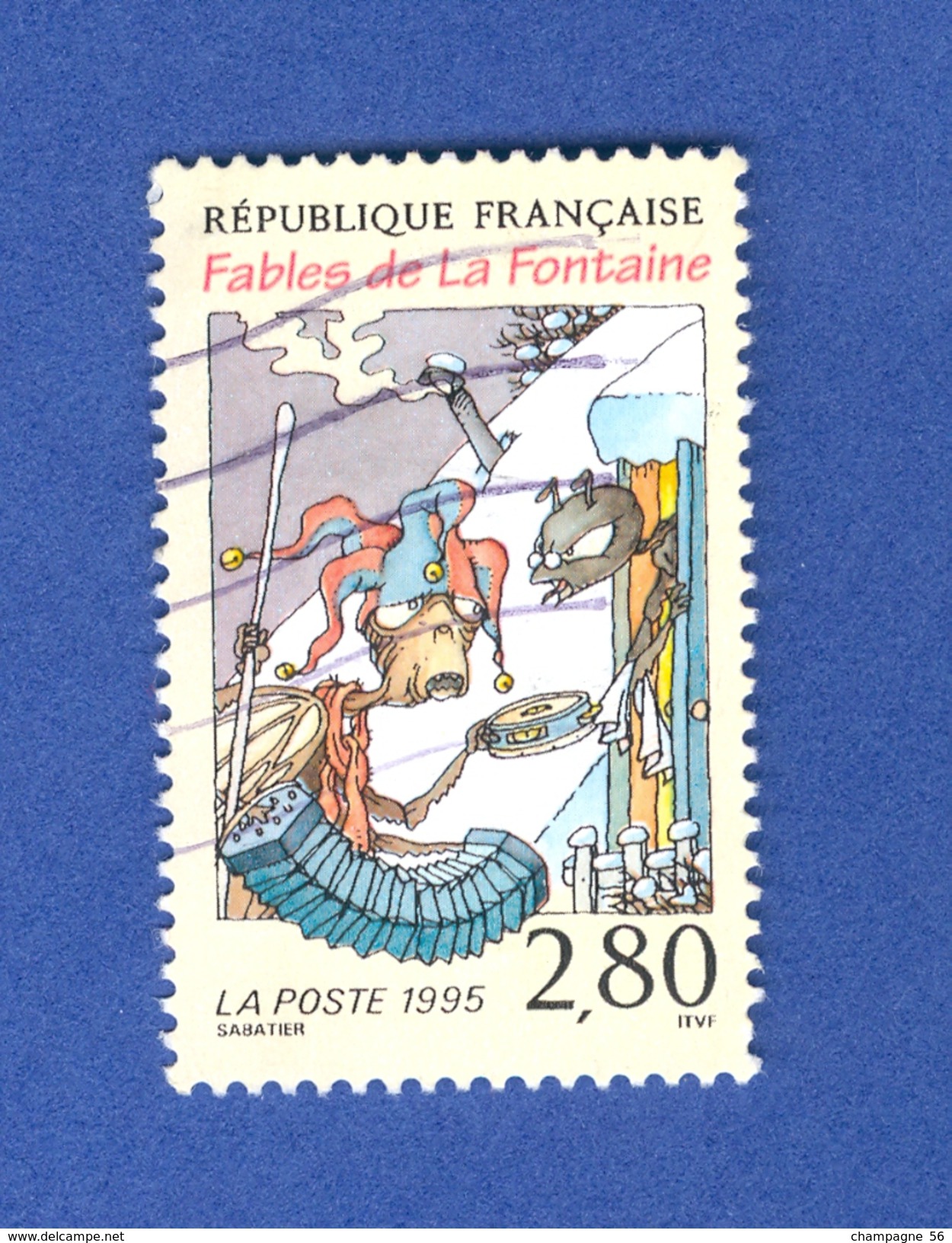 1995 N° 2958  LA CIGALE ET LA FOURMI OBLITÉRÉ - Used Stamps