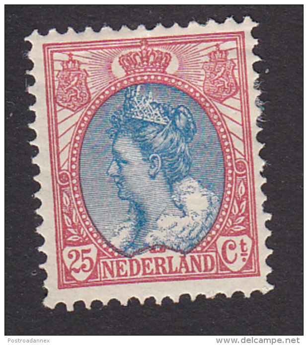 Netherlands, Scott #77, Mint Hinged, Queen Wilhelmina, Issued 1898 - Unused Stamps