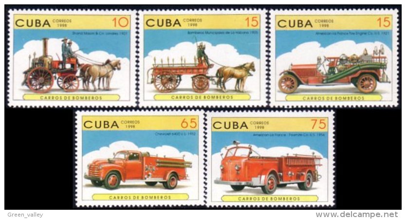 284 Cuba Pompier Pompiers Fire Firefighting Firefighter Firefighters Incendie Camion Truck MNH ** Neuf SC (CUB-48b) - Feuerwehr